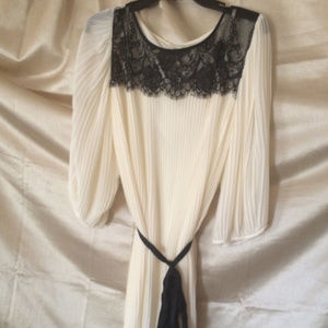 Frock & Frill Simply Be Pleated Ivory Dress